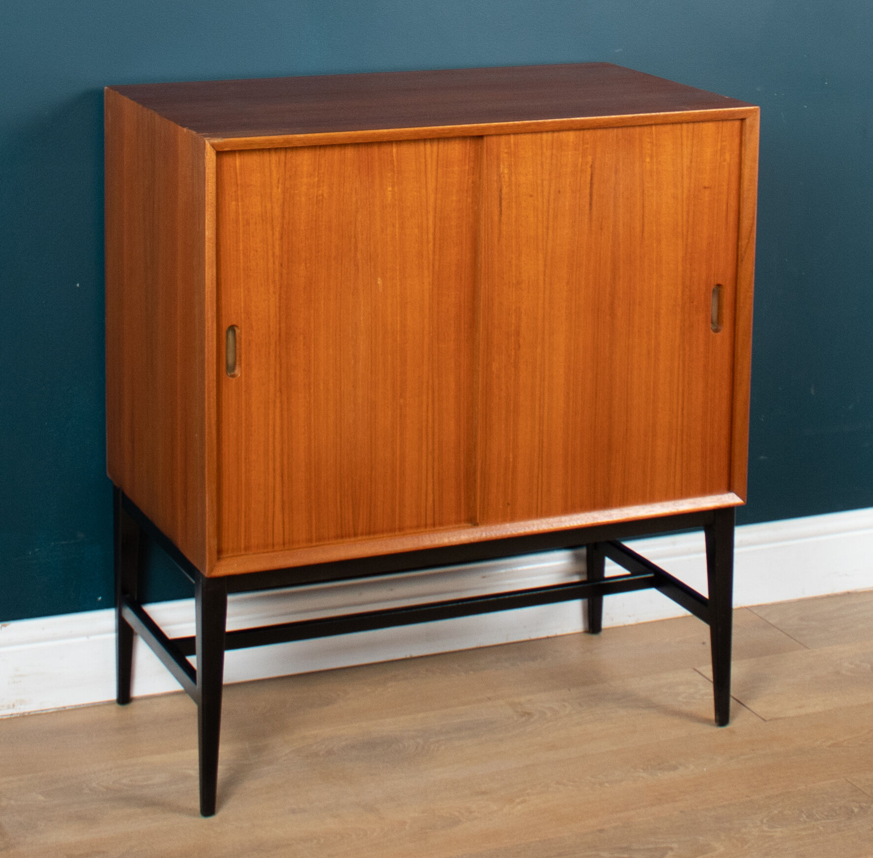 Retro danish style 1960s mid century record cabinet drinks cabinet