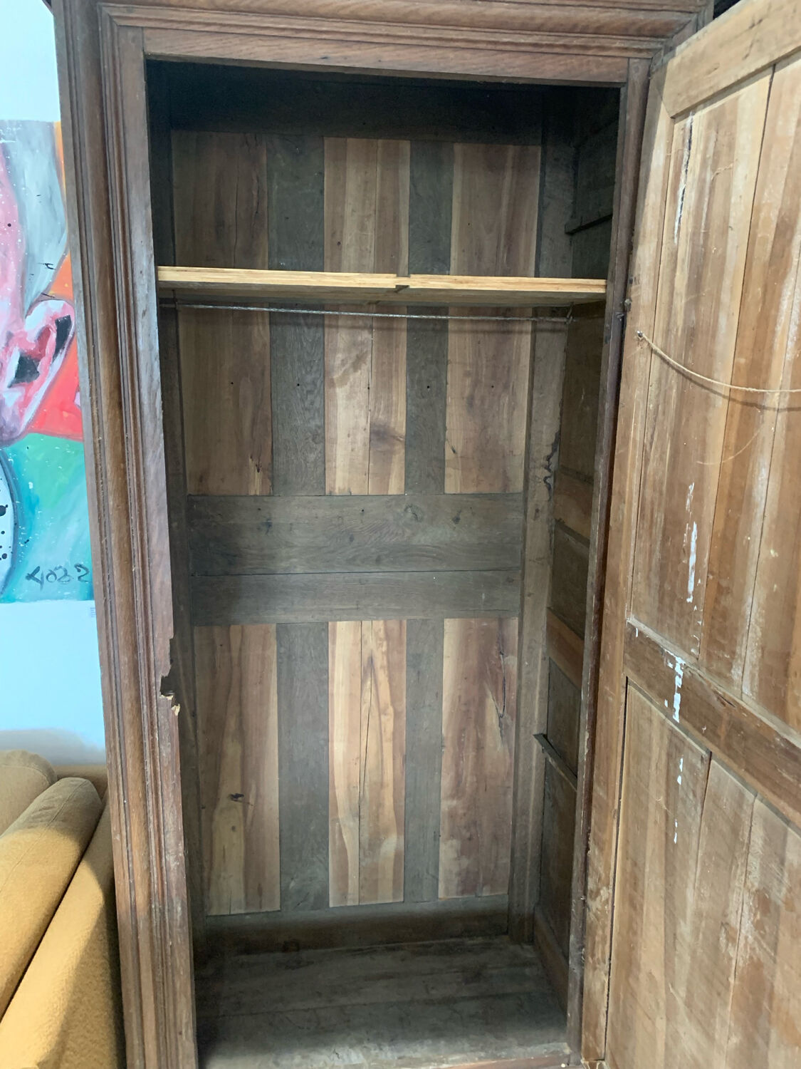 Old 18th century walnut and oak bonnet maker