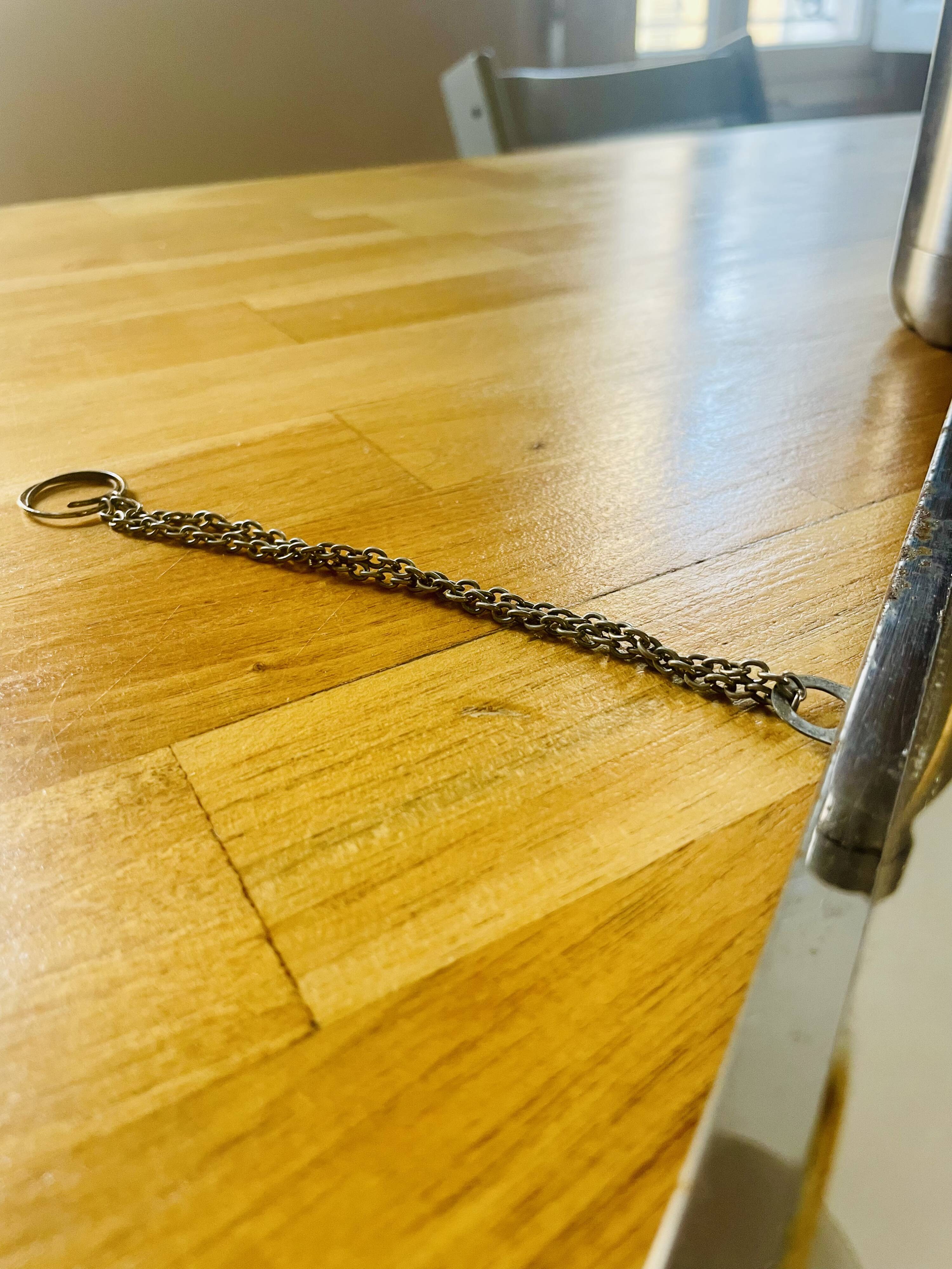 Barber mirror with chrome metal surround