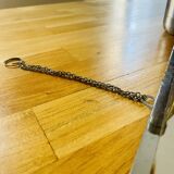 Barber mirror with chrome metal surround