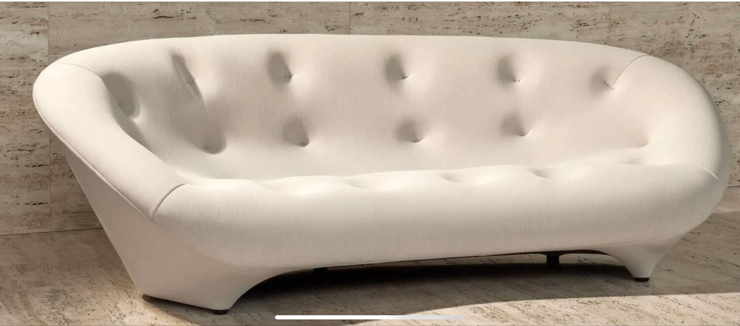 Ligne Roset white sofa Ploum model