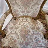 Pair of shepherdesses Louis XV gilded wood