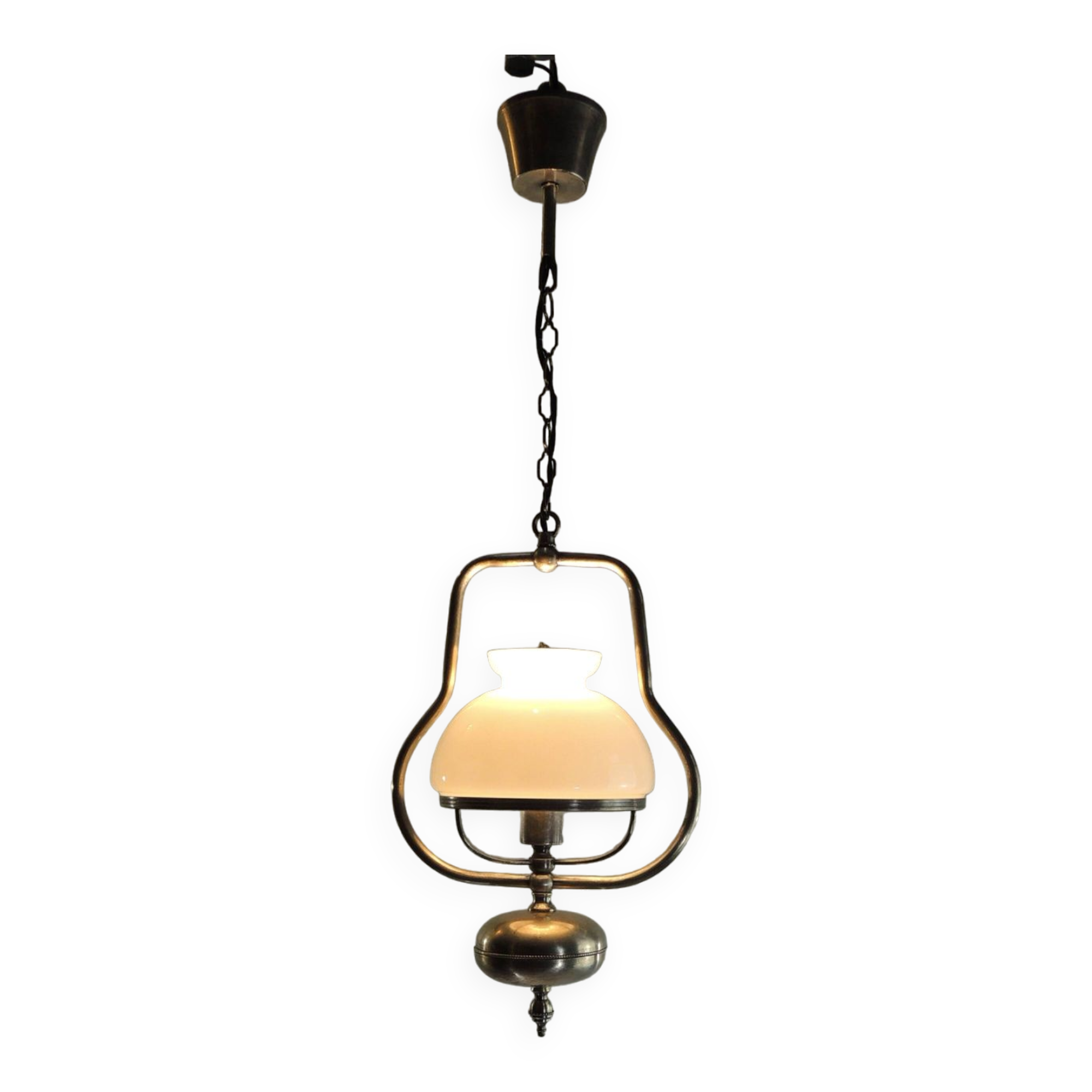 Opaline/vintage pendant light