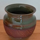 Jean Fradin vase in glazed terracotta