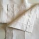 Pair of pillowcases old modernist in linen thread embroidered