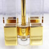 Hollywood Regency lamp in plexiglass and brass Faschian Design