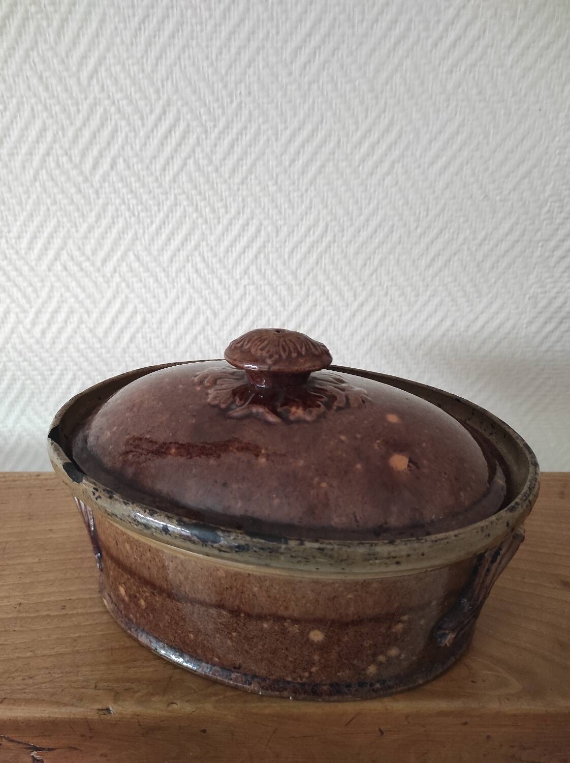 Old terrine in glazed earthenware MIELLE