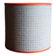 Nepalese blue and orange paper lampshade