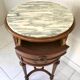 Table de chevet ronde style Louis XVI