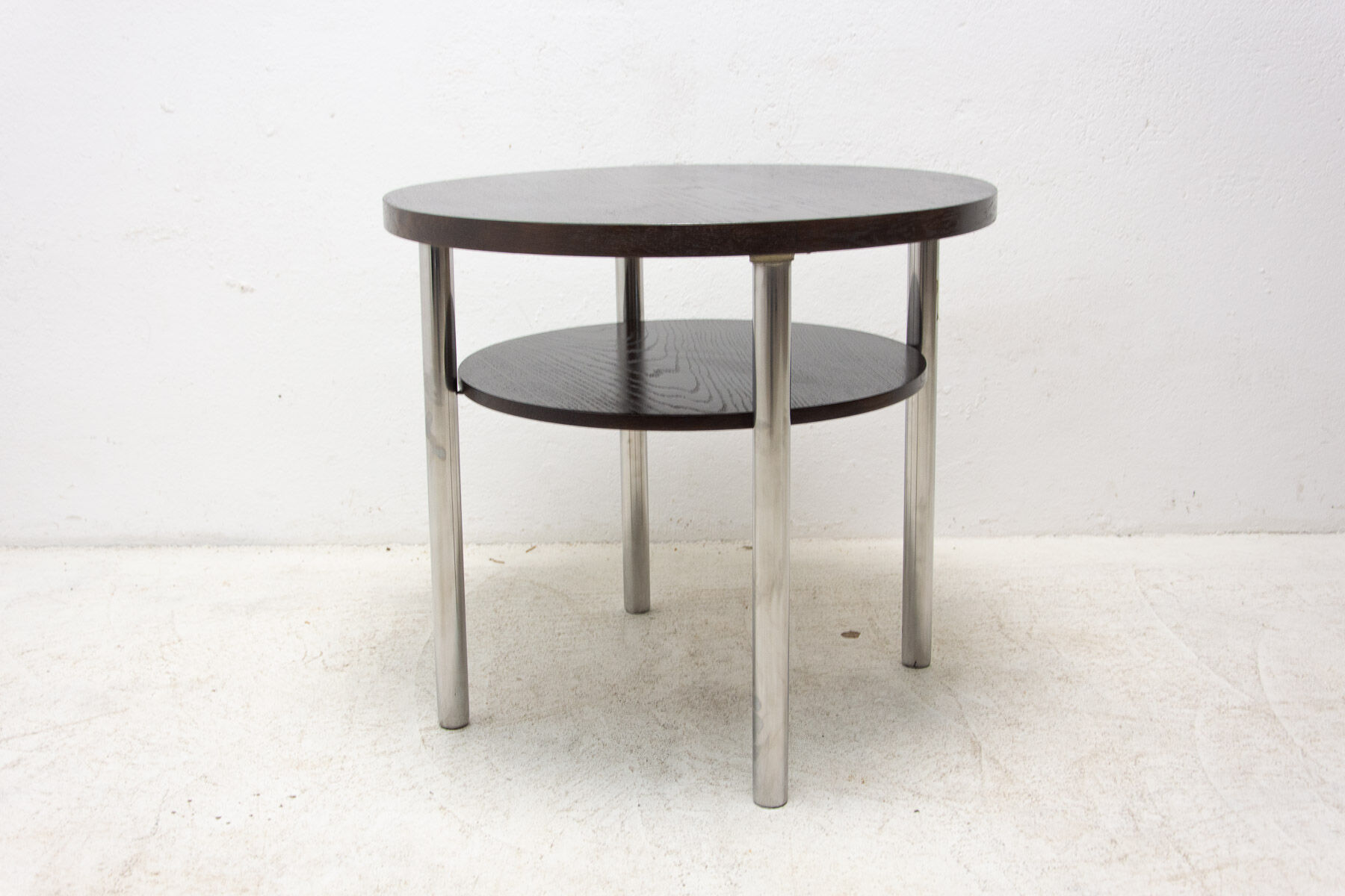 Bauhaus Chromed Coffee Table by Robert Slezak, 1930s