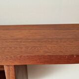 1950s mahogany wood wall shelf