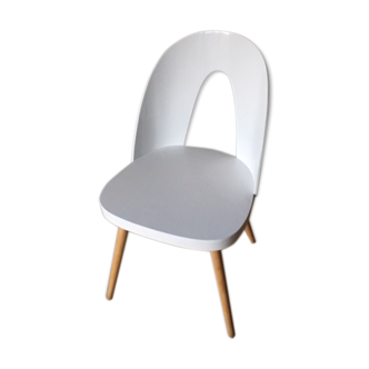 White dining chair by Antonin Suman for Tatra, 1960