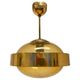Mid century design Space Age UFO Brass Pendant by Kamenicky Senov, 1970s