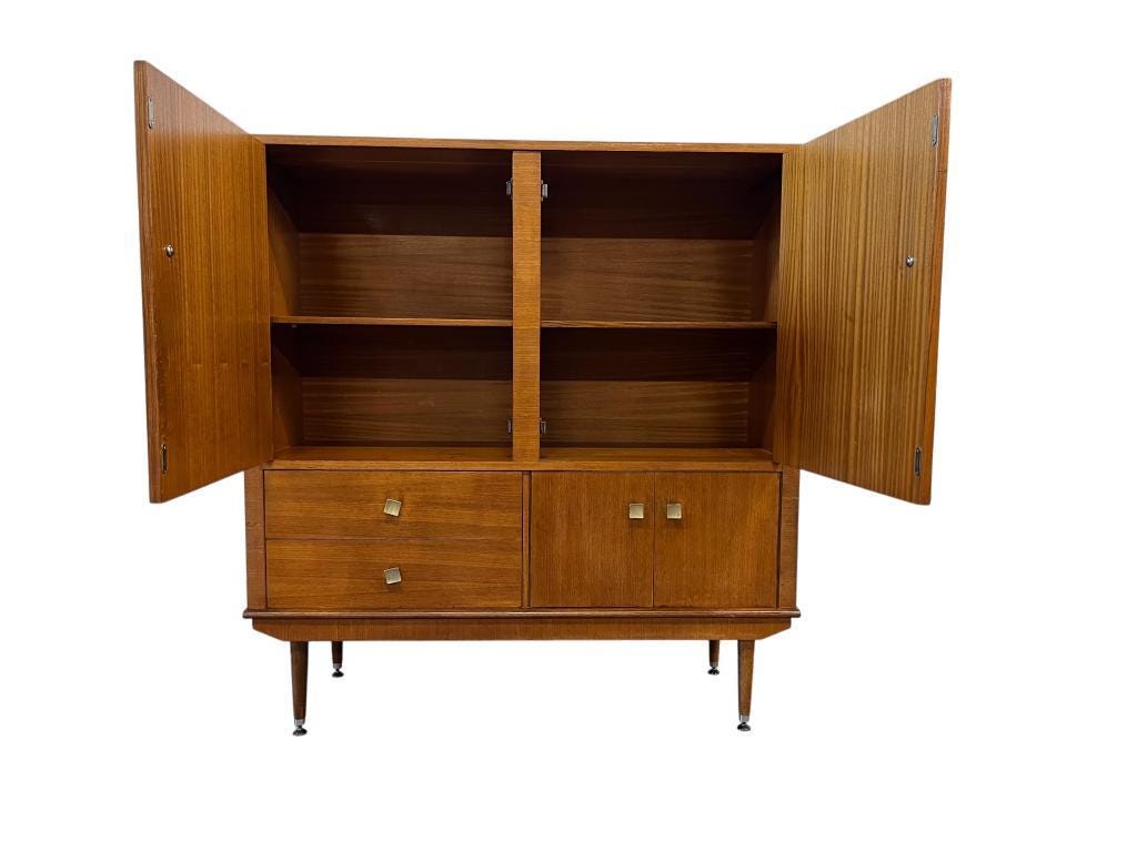 Vintage wooden bar buffet / wall unit / cupboard