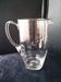 Water jug, blown glass carafe, engraved decoration.