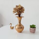 Vintage brass vase