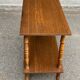 Vintage wooden rolling dessert trolley from the 1980s.