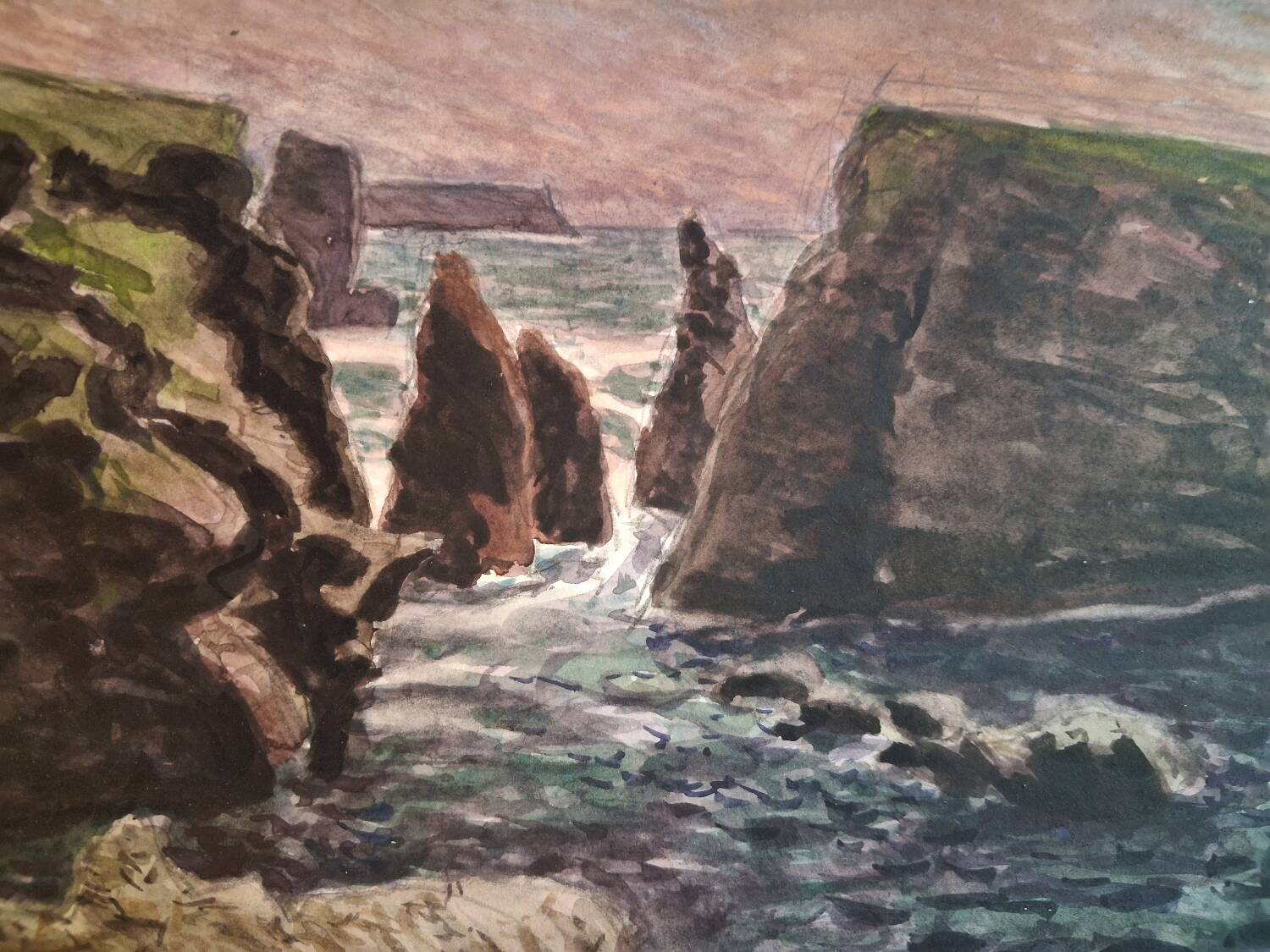 watercolour Belle-Île