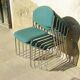 Set of six stackable vintage chairs