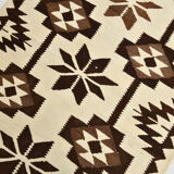 Geometric kilim runner rug,107x325cm