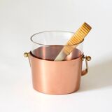 Seau à glace suédoise en cuivre par Ystad Metall