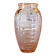 Art Deco style vase in salmon-colored glass
