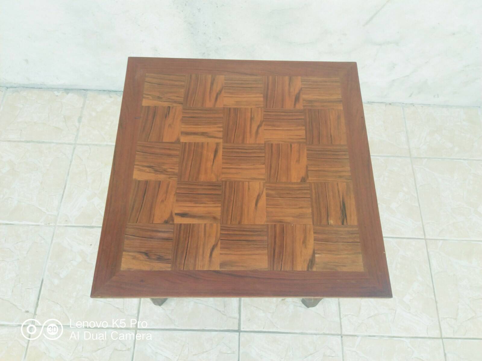 Vintage walnut side table