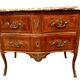 Louis XV saute chest of drawers with curved facade 18th century
