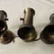 Trio of brass spots year 70