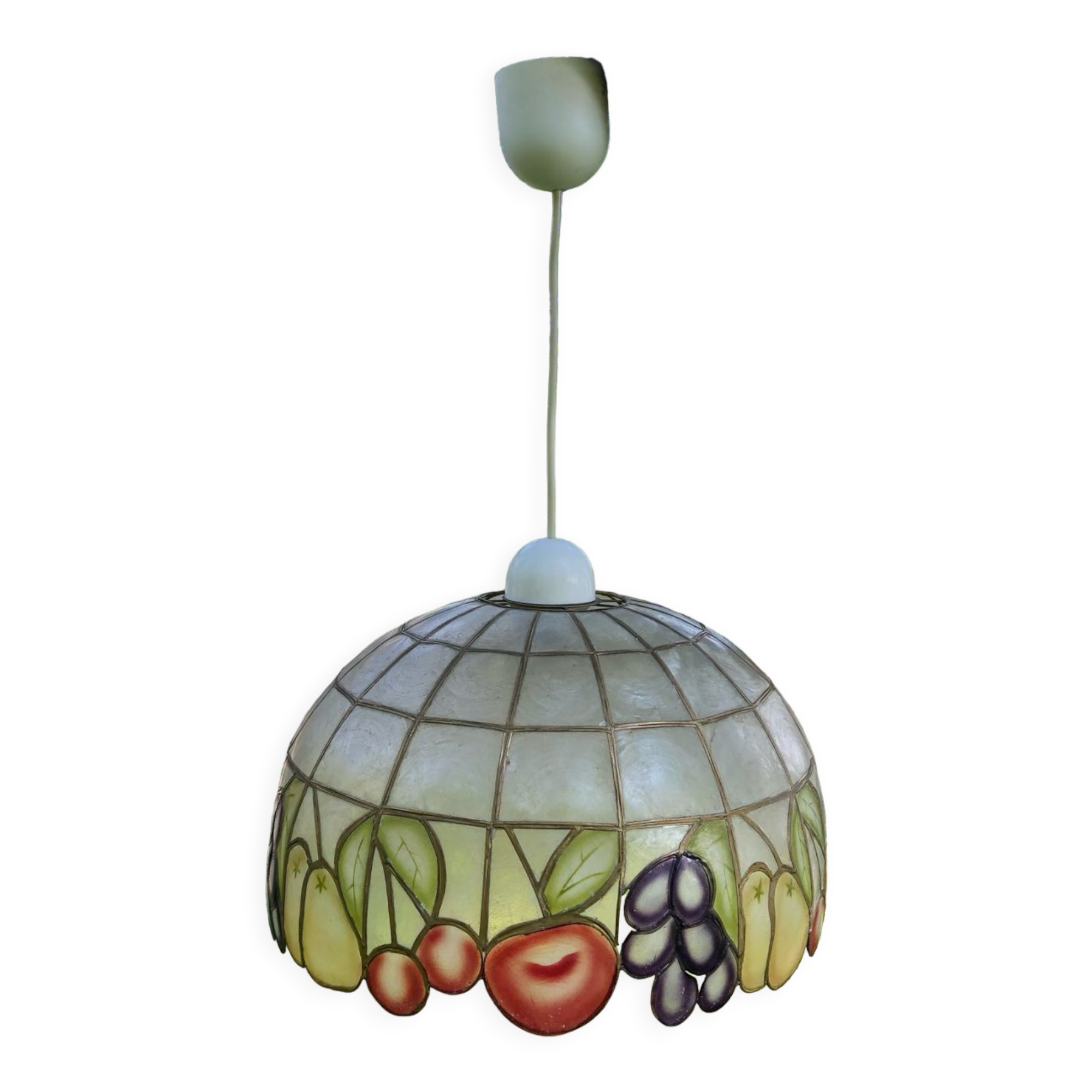 Mother-of-pearl chandelier fruit decoration