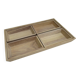 Plateaux en bois naturel -set de 4