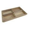 Natural wood trays - set of 4