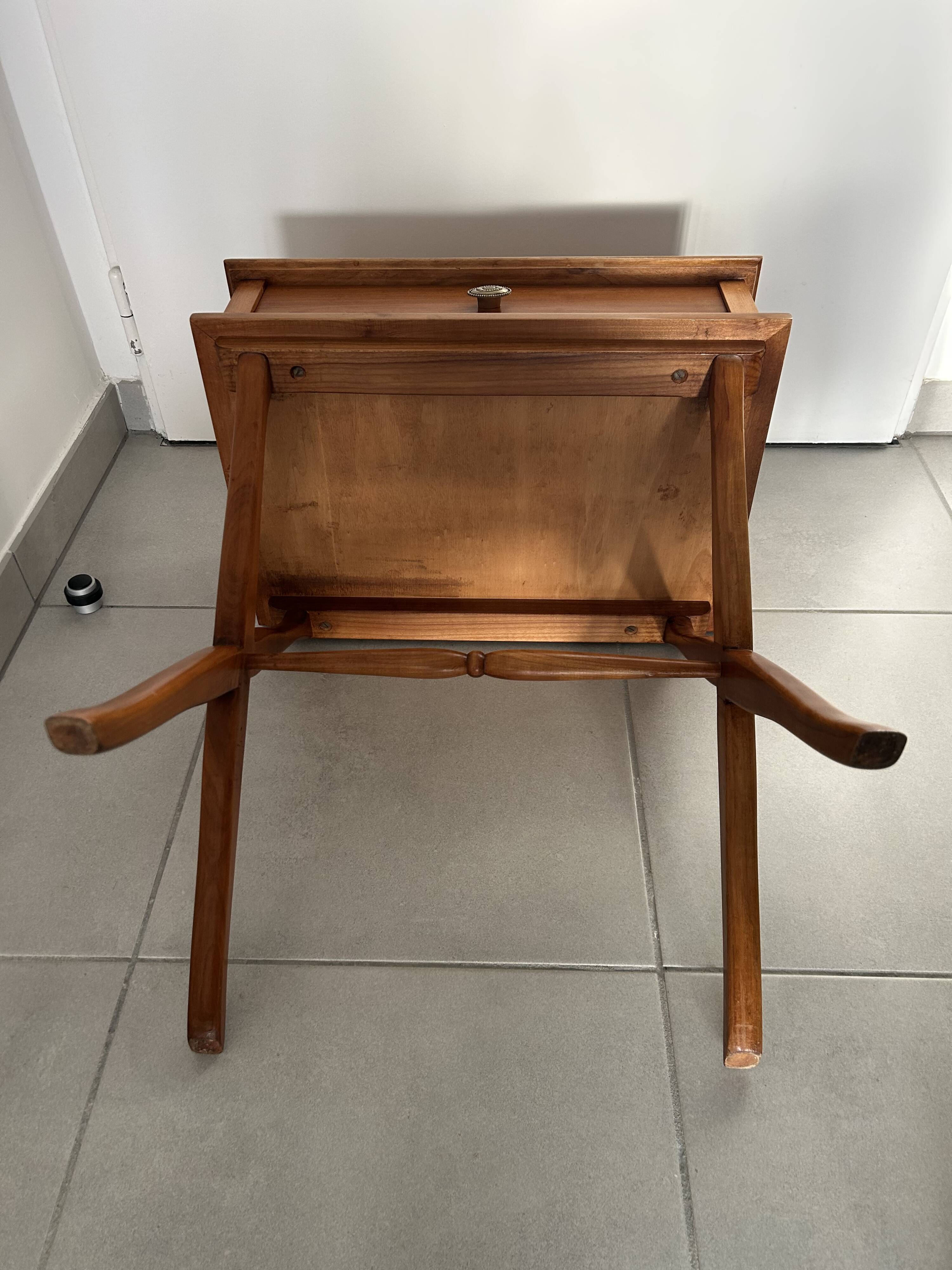 Vintage Scandinavian style bedside table – wood – 1950s/60s