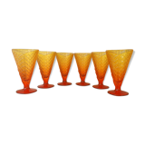 Lot of 6 cups of ice design Italian 80s