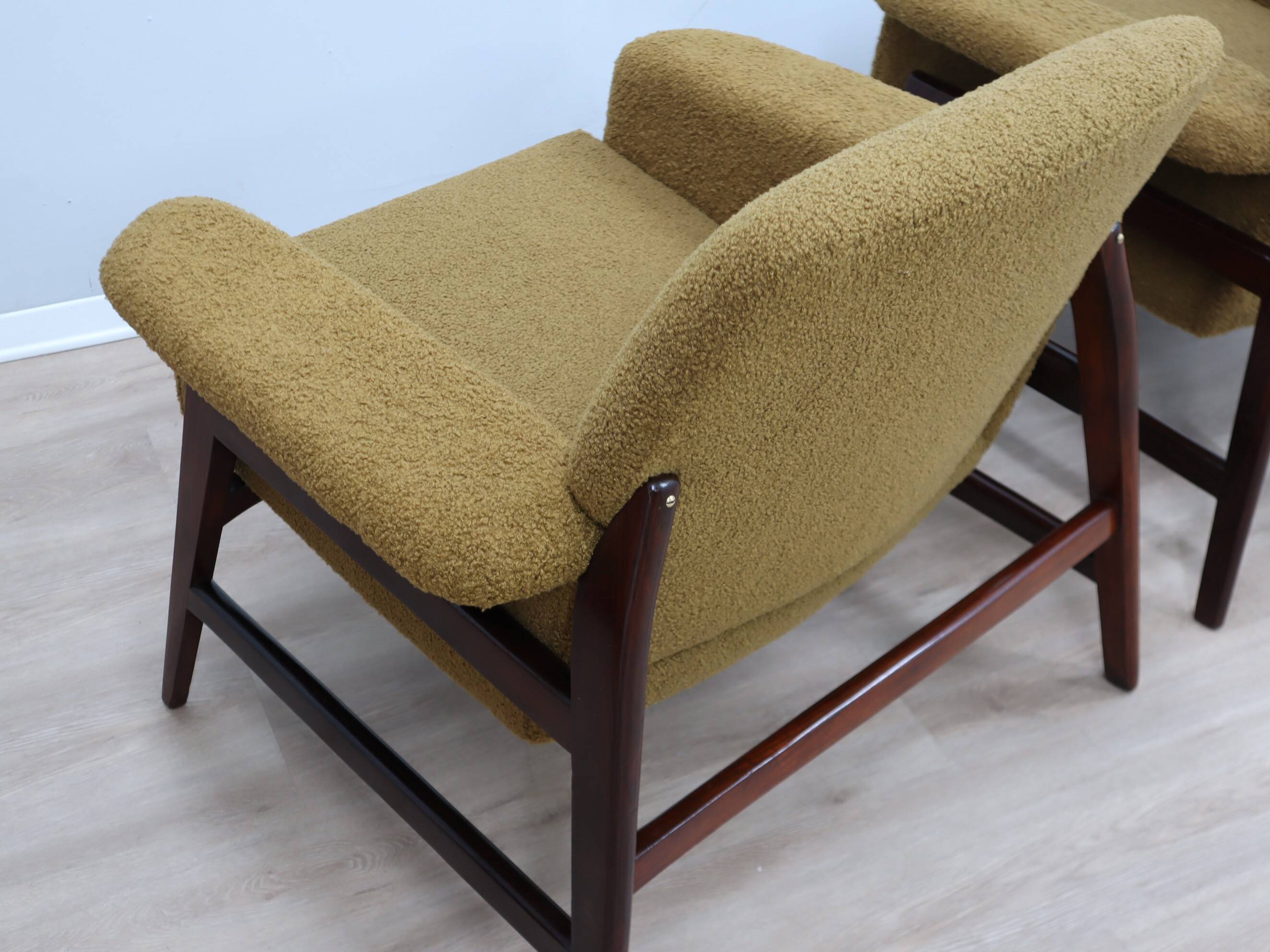 Mid century armchairs Gianfranco Frattini style 1950s