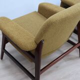 Mid century armchairs Gianfranco Frattini style 1950s