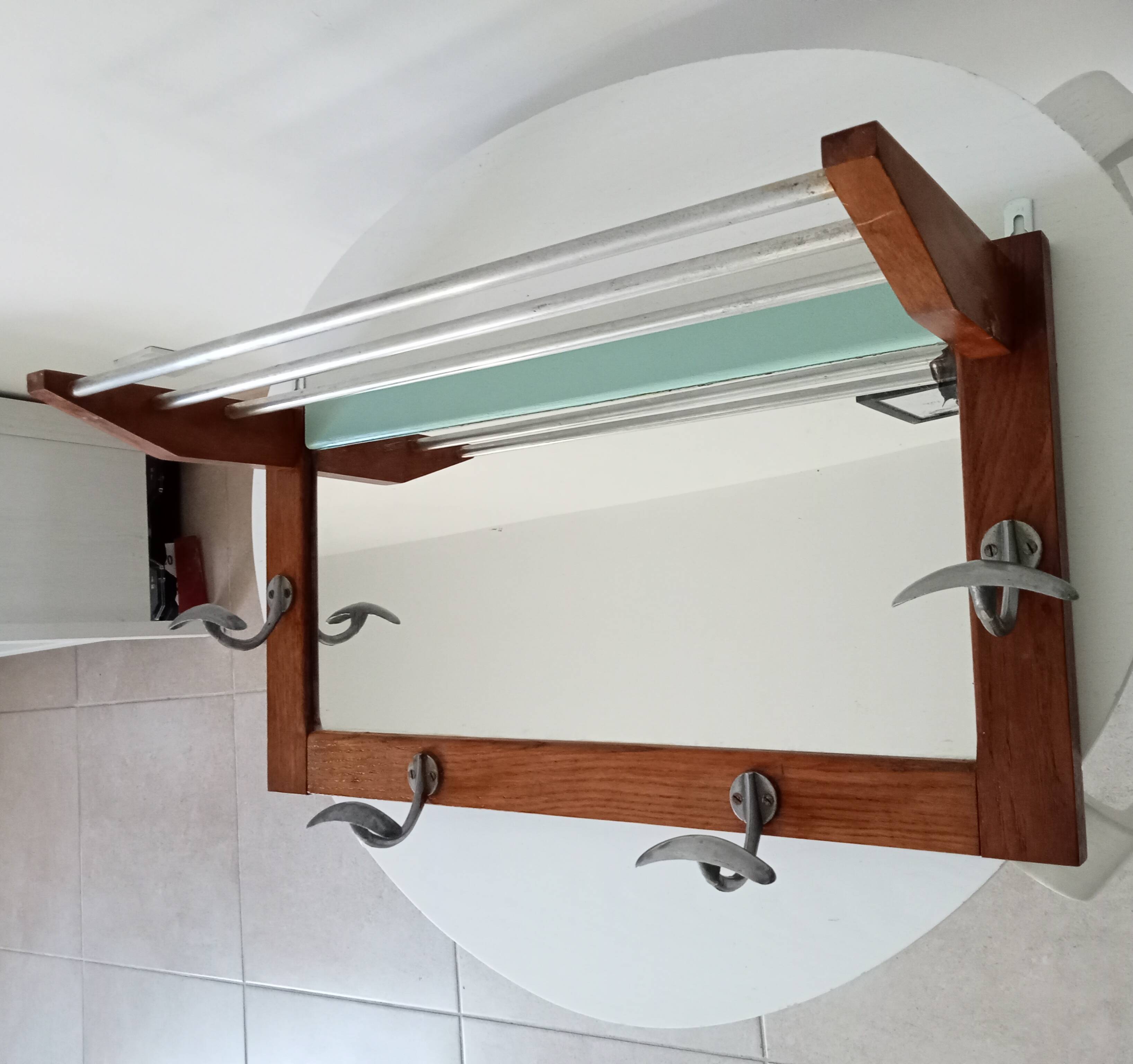 Vintage 50s wall coat rack