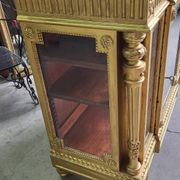 Louis xvi display cabinet in gilded wood
