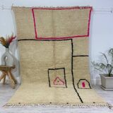 Handmade wool berber rug 290 x 184 cm