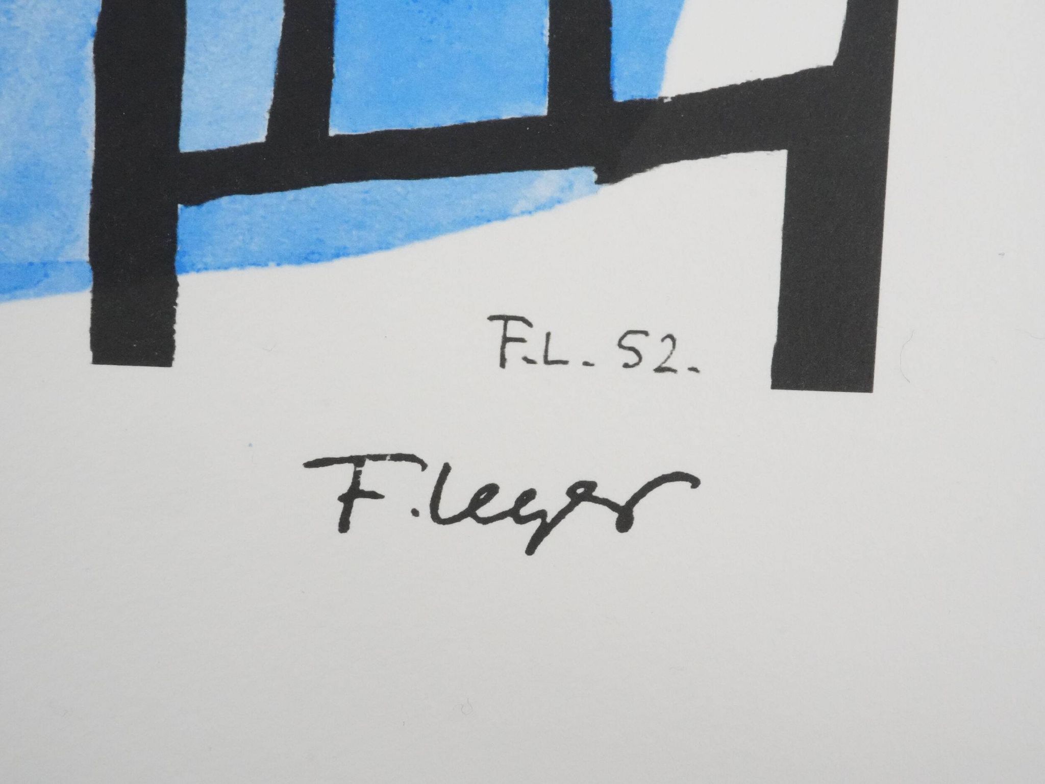 Fernand leger : les constructeurs, lithographie signée