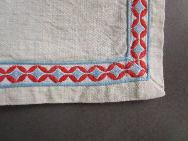 set of 6 old napkins