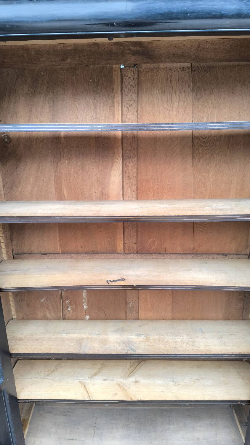 Lacquered oak bookcase 1860