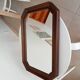 Vintage octagonal mirror from the 70s/80s.