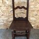 Old chair lorraine bois chevillé early XXth vintage