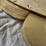 Golden resin rock mirror  42x68cm