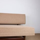 Large sofa, daybed, Scandinavian in teak and new fabric 1960.