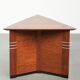 Luxury design side/coffee table in triangular shape in Art Deco style