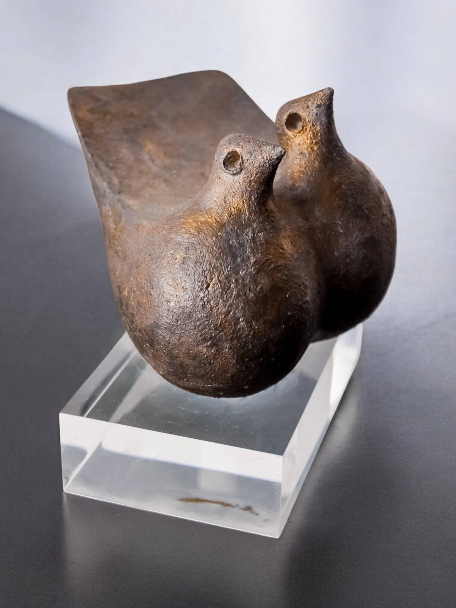 Ceramic abstract birds sculpture by Sousa, Spain, 1970s