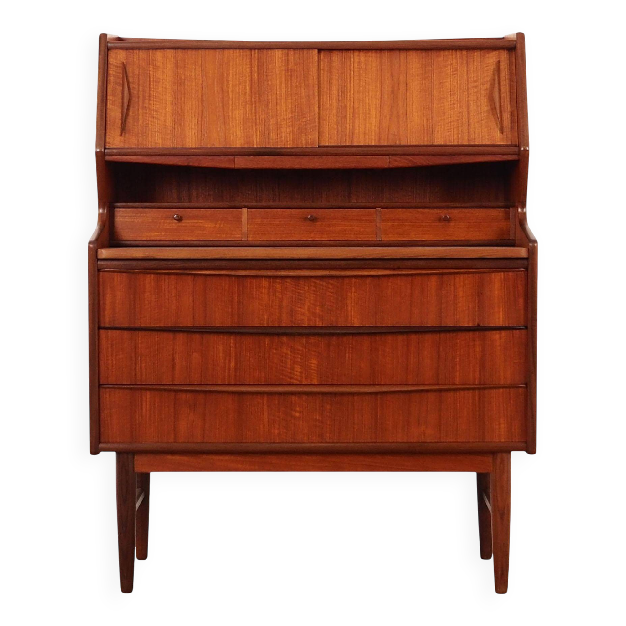 Teak secretary, Danish design, 1970s, production: Denmark