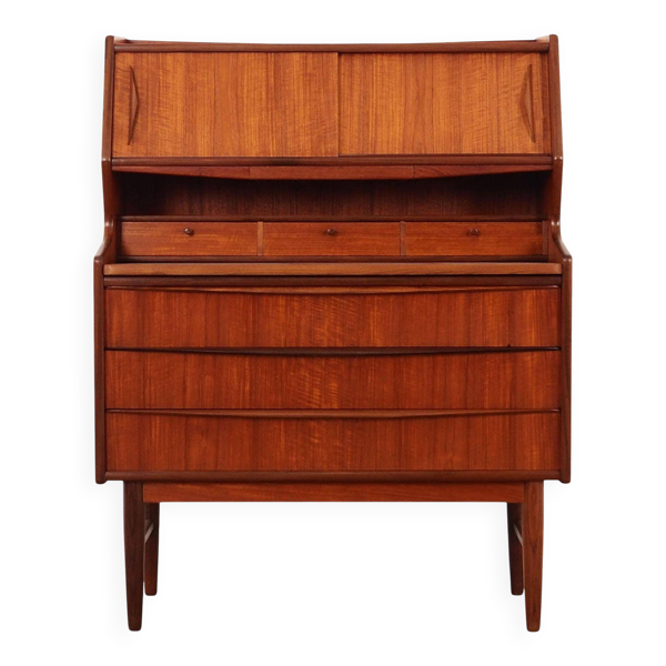 Secrétaire en teck, design danois, années 1970, production : Danemark